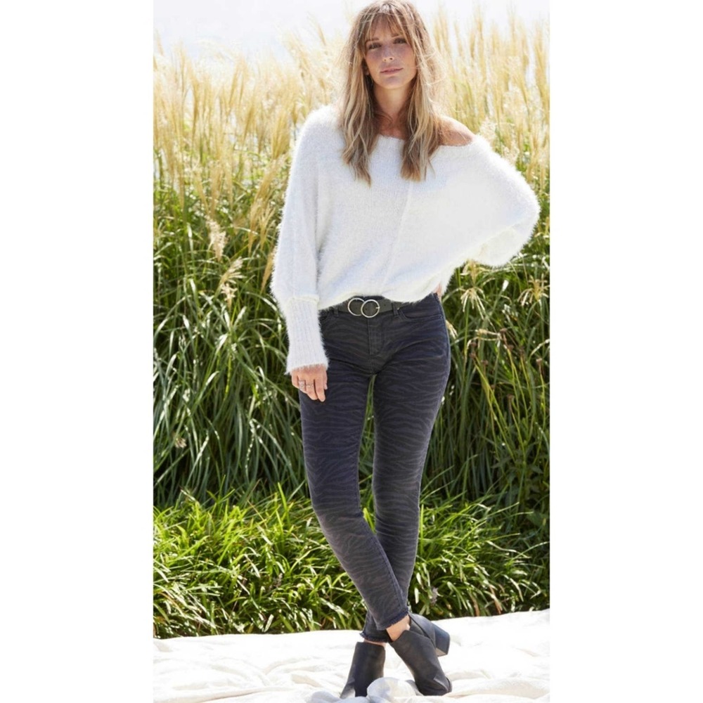 DRIFTWOOD Jackie zebra print Skinny Stretch jeans size 27